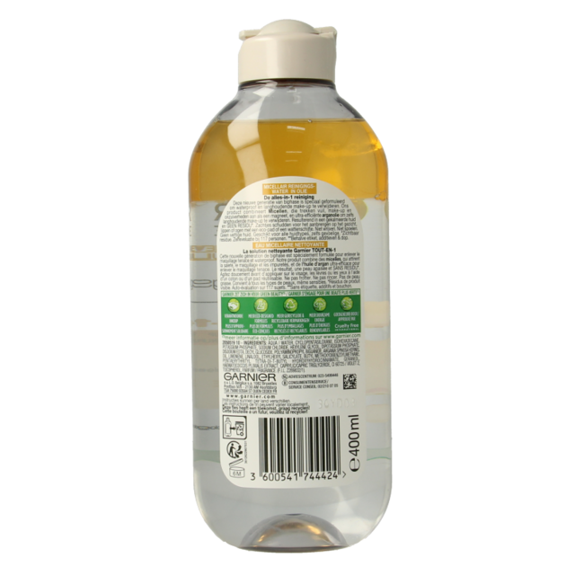 Garnier Skin Agua Micelar Natural Limpieza Ultra 400 Mililitros