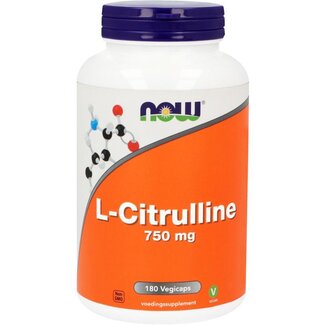 NOW NOW L-Citrulline 750mg 180 cápsulas vegetales