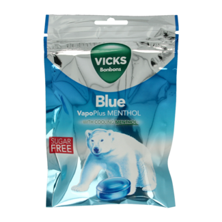 Vicks Blue menthol sugar-free bag 72 Gram
