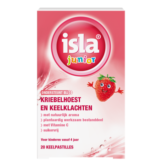 Isla Isla Junior keelpastilles aardbei 20 Pastilles