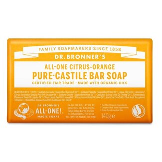Dr Bronners Dr. Bronner's Seifenstück Citrus & Orange 140 Gramm