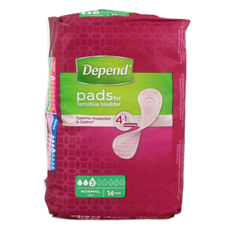 Depend Depend Pad Normal 14 Pieces