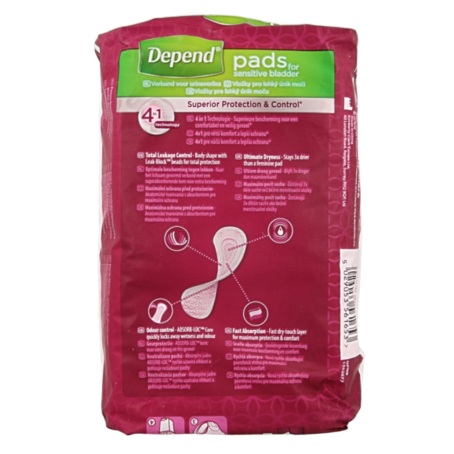 Depend Normal Pads 14 Pieces