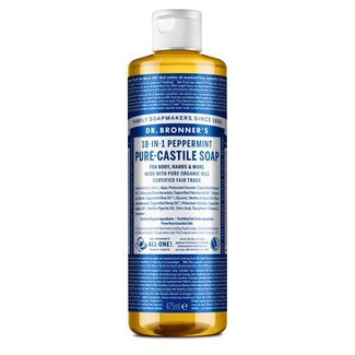 Dr Bronners Sapone liquido alla menta piperita 475 Millilitri
