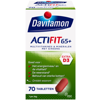 Davitamon Actifit 65+ 70 Comprimidos