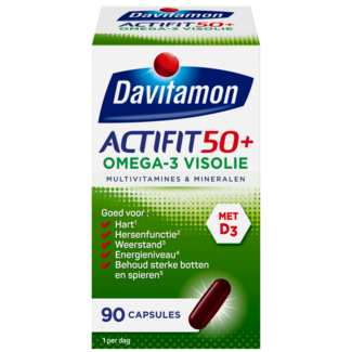 Davitamon Actifit 50+ oméga 3 90 gélules