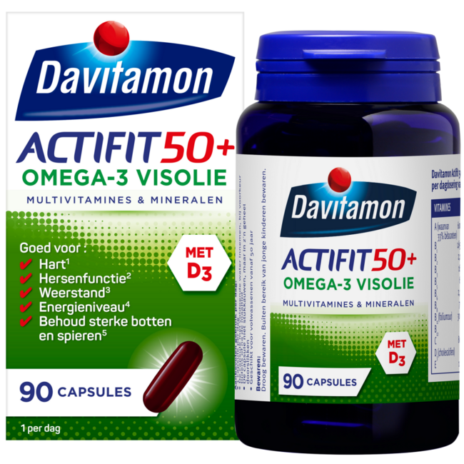 Actifit 50+ oméga 3 90 gélules