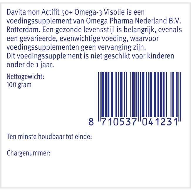 Actifit 50+ oméga 3 90 gélules