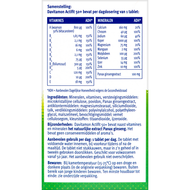 Actifit 50+ 90 Tablets