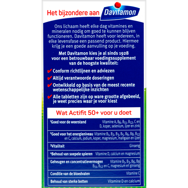 Actifit 50+ 90 Tabletek