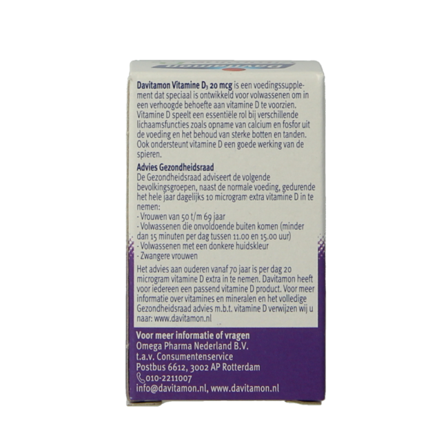 Davitamon Vitamina D3 forte comprimido bucodispersable 75 Comprimidos