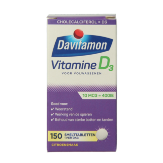 Davitamon Davitamon Vitamine D adultes comprimés fondants 150 comprimés