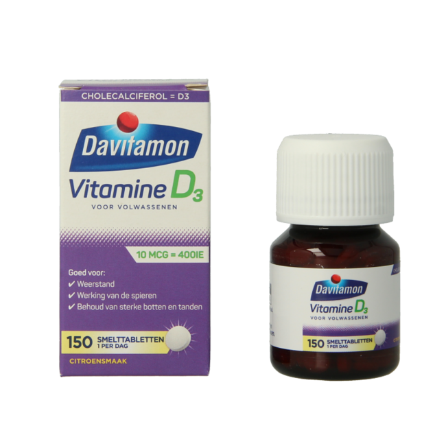 Davitamon Vitamina D compresse orosolubili per adulti, 150 compresse