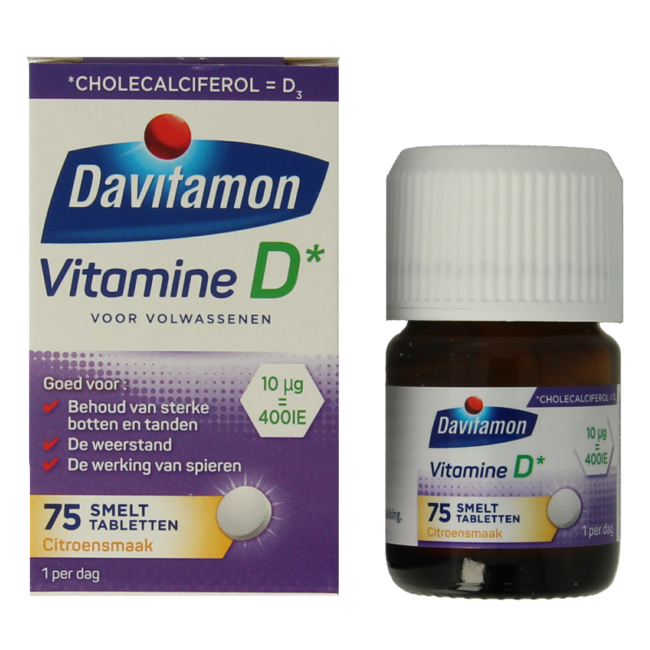 Vitamina D adultos comprimido bucodispersable 75 Comprimidos
