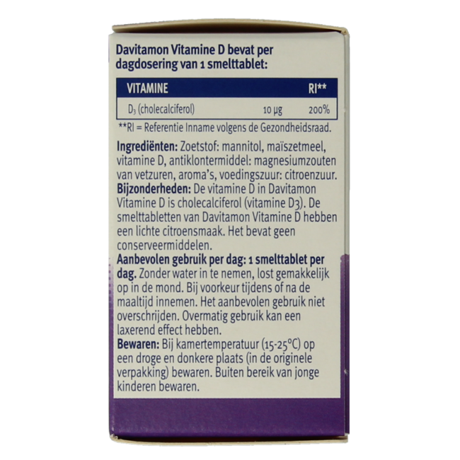 Vitamin D Adults Dissolvable Tablets 75 Tablets