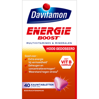 Davitamon Energy boost forest fruit 40 Chewable tablets