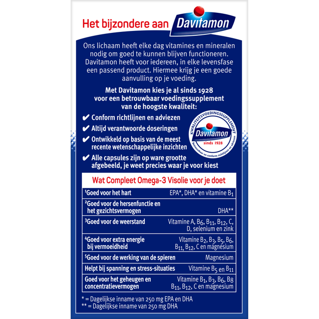 Compleet omega 3 vis 70 Capsules