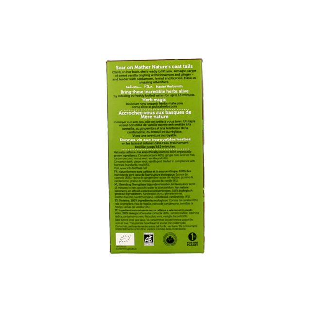 Herbata chai waniliowa bio 20 torebek