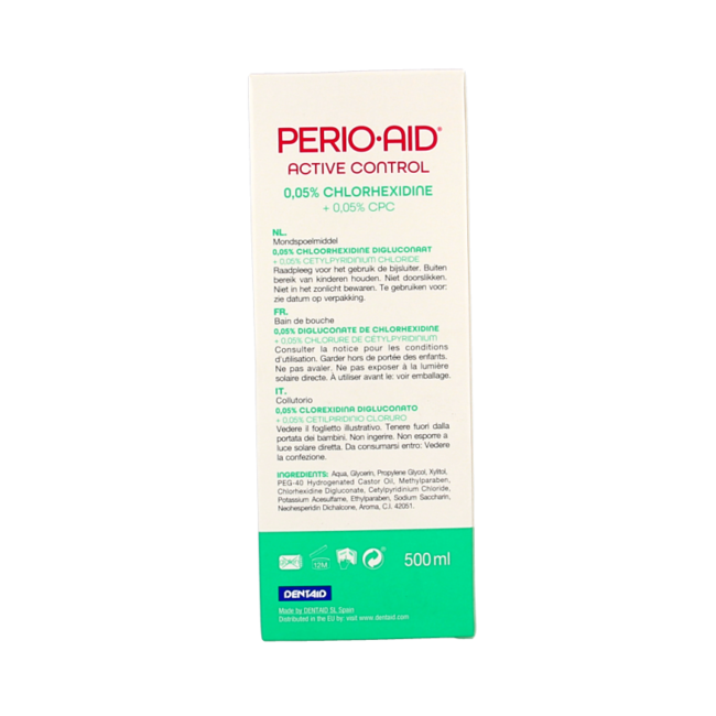 Active Control Mouthwash 0.05% CHX 500 Millilitres
