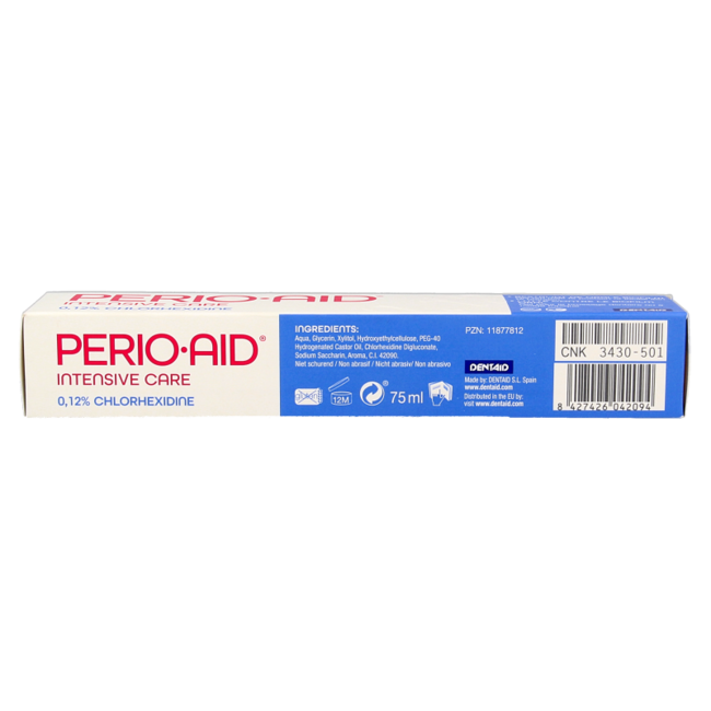 Gel dentífrico cuidado intensivo 0,12% CHX 75 ml