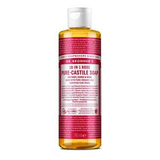 Dr Bronners Dr. Bronner's Savon liquide à la rose 240 ml