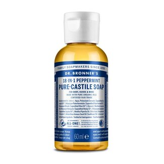 Dr Bronners Savon liquide Dr Bronner's menthe poivrée 60 millilitres