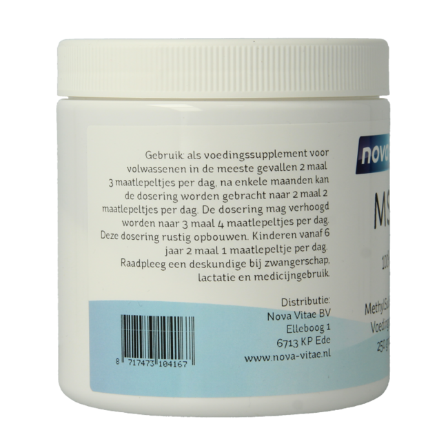 Nova Vitae MSM powder 250 Gram
