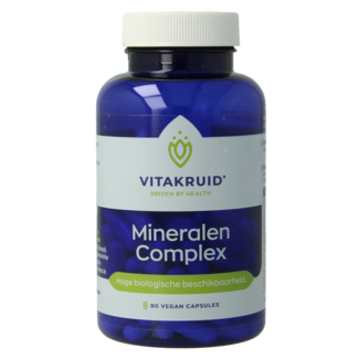 Vitakruid Mineralen Complex met 12 verschillende mineralen 90 Vegetarische capsules