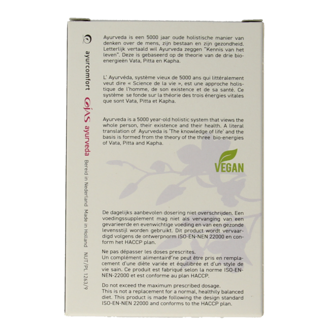 Ojas Ayurcomfort 60 Cápsulas