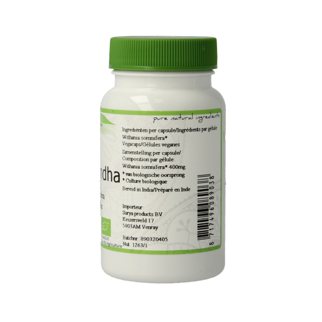 Surya Aswagandha organic 60 Capsules