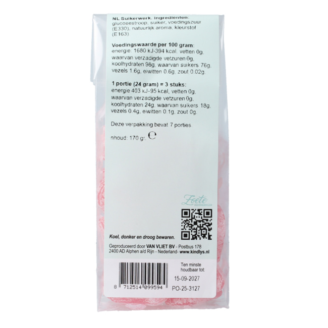 Kindly's Perendrups zoete herinneringen 170 Gram