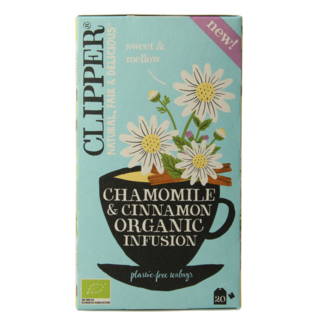 Clipper Clipper Infusión biológica de manzanilla y canela 20 bolsitas
