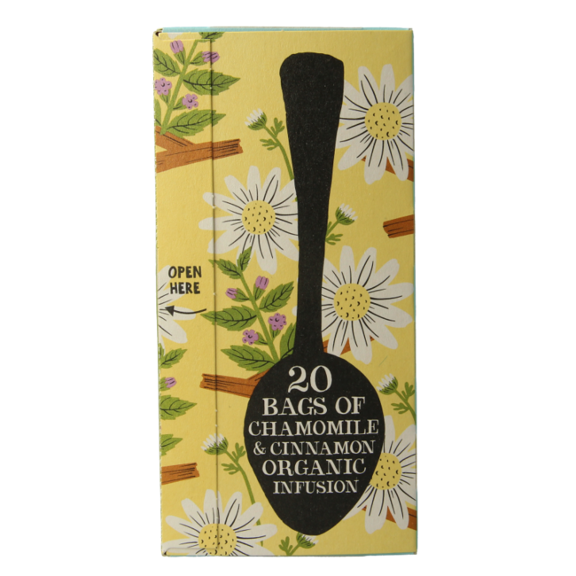 Clipper Infusión orgánica de manzanilla y canela bio 20 bolsitas