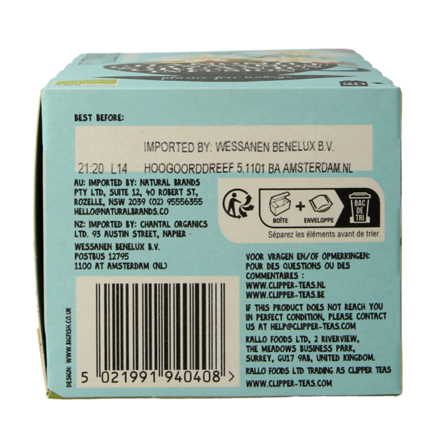 Clipper Infuso Biologico Camomilla e Cannella 20 Bustine