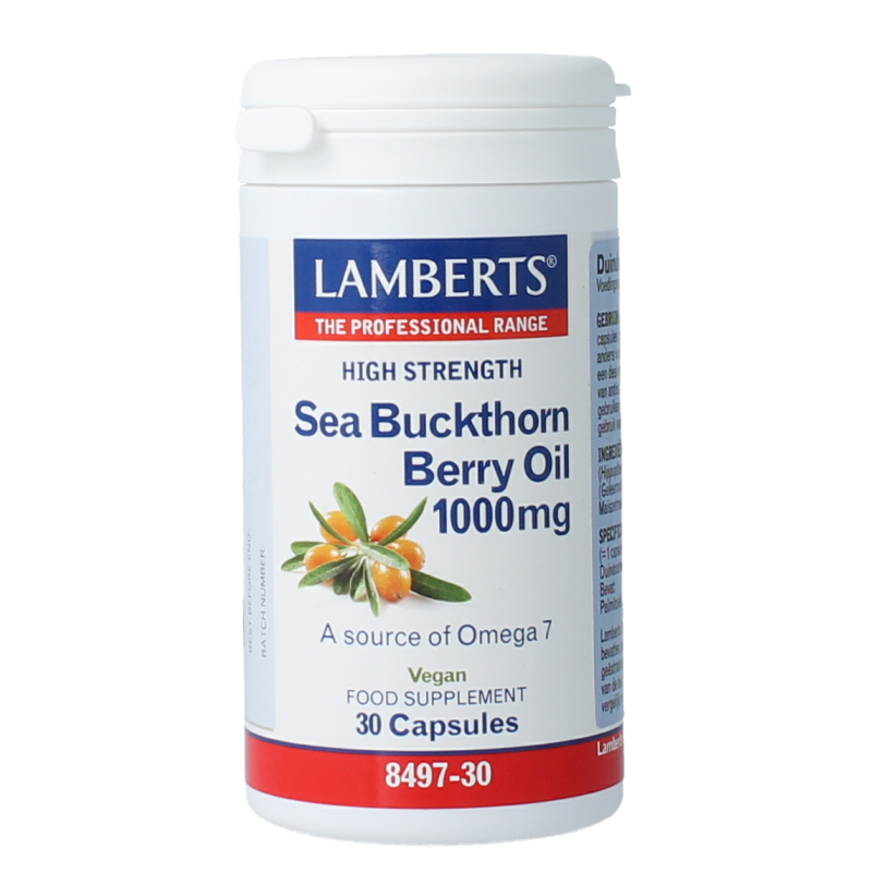 Lamberts Olio di Olivello Spinoso 1000mg | Integratore Omega 7