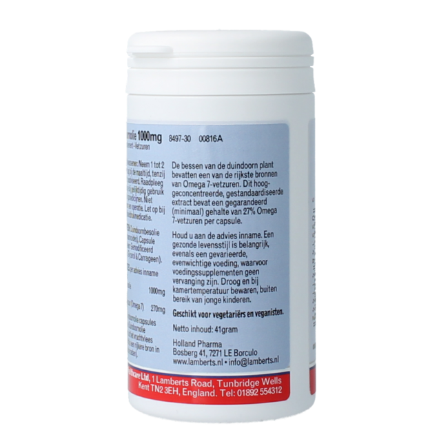 Aceite de espino amarillo 1000mg 30 Cápsulas