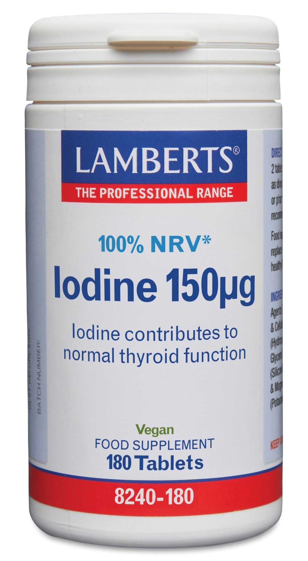Lamberts Iodio 150mcg - Supporto Tiroideo e Cognitivo