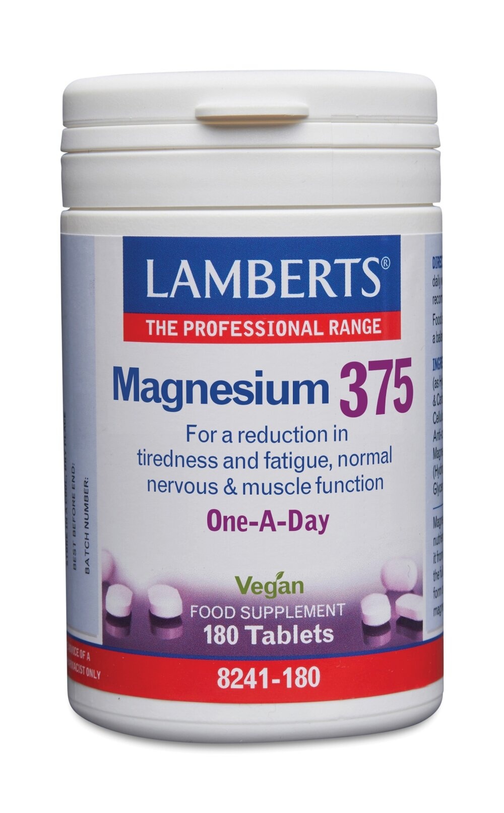 Lamberts Magnesium 375 180 Comprimidos