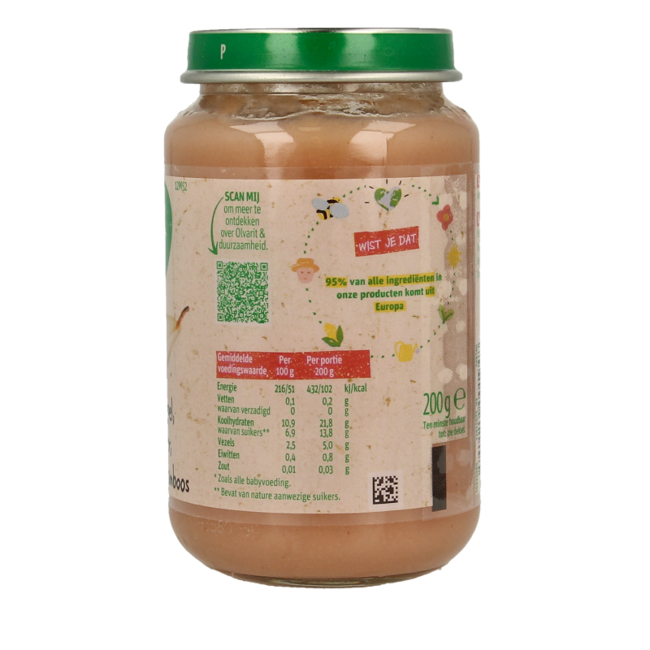 Pomme poire framboise 12M52 200 g