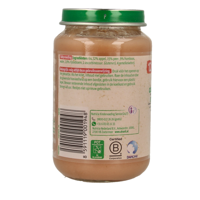 Apple Pear Raspberry 12M52 200g