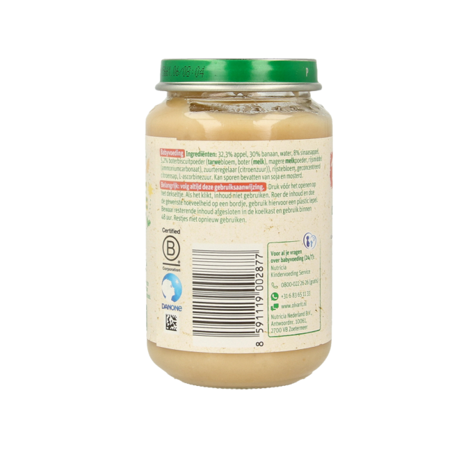 Olvarit Bananen-Orangen-Keks 12M50 200 Gramm