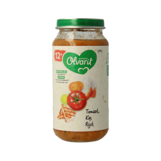 Olvarit Tomate, pollo y arroz 12M12 250 g