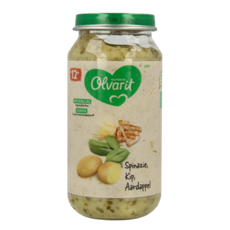 Olvarit Spinach chicken potato 12M07 250g