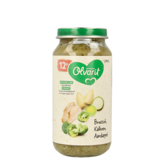Olvarit Brócoli pavo patata 12M00 250 gramos