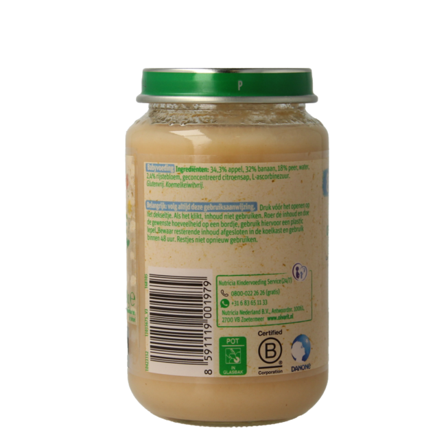 Olvarit Jabłko, banan, gruszka 8M57 200 Gram