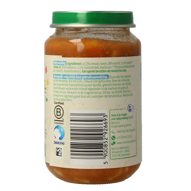 Spaghetti bolognaise 8M10 200 grammes