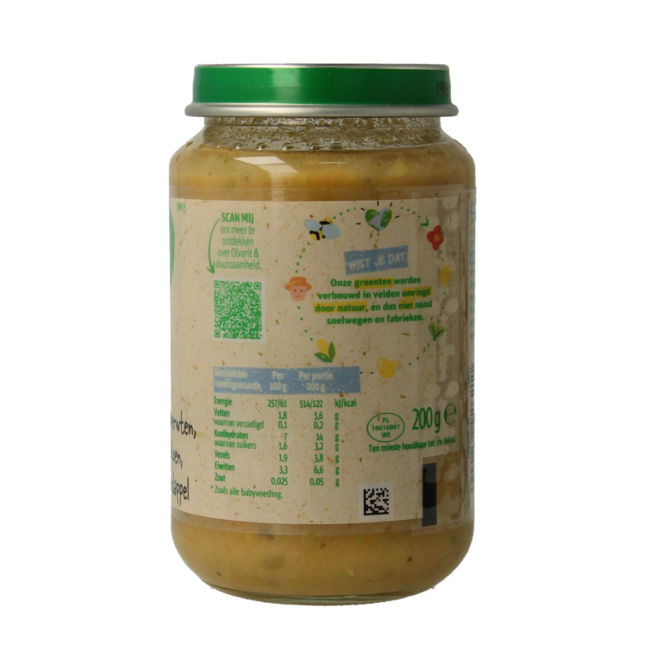 Doperwten kalkoen aardappel 8M05 200 Gram