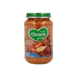 Olvarit Brown beans apple beef potato 8M00 200 Gram