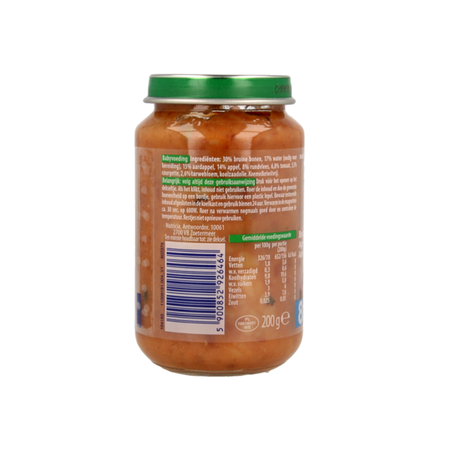 Fagioli marroni mela manzo patate 8M00 200 Grammi