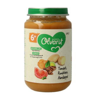 Olvarit Tomate bœuf pomme de terre carotte 200 grammes